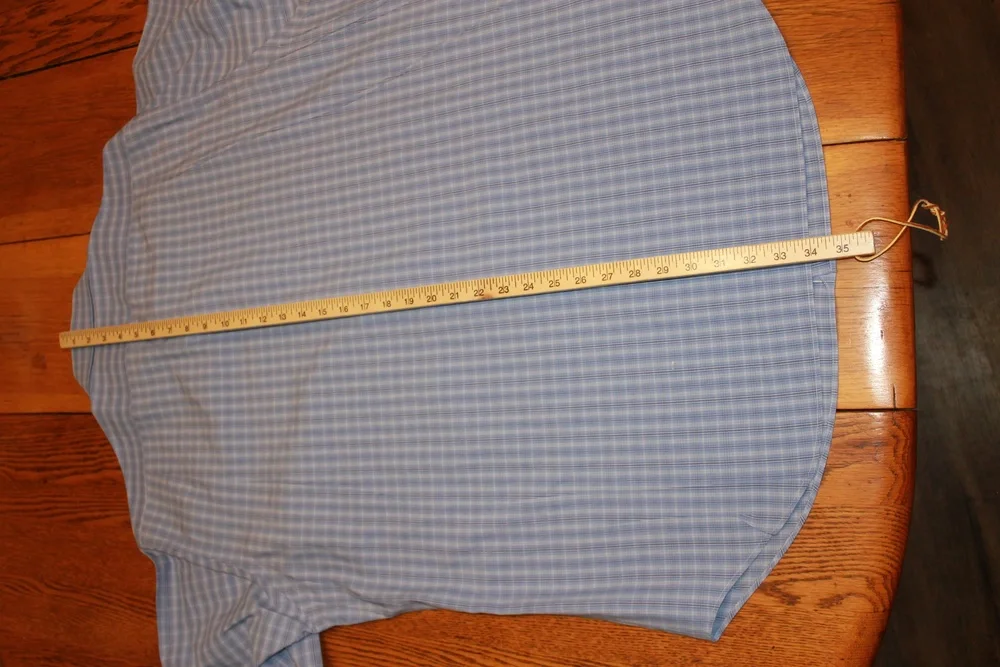 Polo Ralph Lauren Shirt Mens 17.5 XL Plaid Long Sleeve Button Down Classic Fit